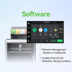Creality K2 Plus Combo 3D-Drucker, 16-Farben Multimaterial-Druck, 350³mm XXL-Bauraum, Servo-Direktantrieb, Dual-KI-Kameras, Ultra-Leise