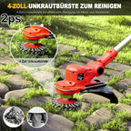 SHJICH Rasentrimmer mit Akku, 4-in-1 Multifunktion akku rasentrimmer für Makita Akku, 8000mAh freischneider mit unkrautbürste, 21V Akku Freischneider, 100~145cm Teleskop-Stiel, für Garden Trimmen