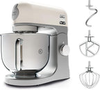 Kenwood kMix KMX750RD Küchenmaschine, 5 l Edelstahl Schüssel, Safe-Use-Sicherheitssystem, Metallgehuse, 1000 Watt, inkl. 3-Teiligem Patisserie-Set und Spritzschutz, Rot