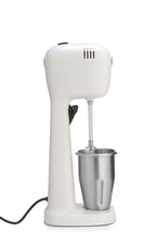HENDI Milchshake Maker, Inkl. 2 Mixbechers (Edelstahl und Polykarbonat) und 4 austauschbaren Rührwerken, Drink mixer, Frappés, Getränkemixer, 230V/400W, 170x196x(H)490mm, Karamell