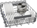 Siemens SN43ES14VE, iQ300 Smarter Geschirrspüler, Unterbau-Spülmaschine mit Besteckschublade, 60 cm, automatische Türöffnung dank autoOpen dry, besonders leise mit iQdrive-Motor, aquaStop, Edelstahl