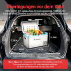 AAOBOSI Compressor Cool Box 36 L, Cool Box Car with WiFi App Control, 12/24 V and 100-240 V Electric Cool Box, up to -20 °C for Car, Truck, Boat, Motorhome, Camping, Double Zone