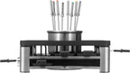 WMF Lumero 3in1 Gourmet Station für 8 Personen, Raclette Fondue Kombi, elektrisch, Temperaturregulierung, Beleuchtung, 1800 Watt, platzsparend, edelstahl matt