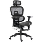 HOMCOM Bürostuhl ergonomisch verstellbar mit Liegefunktion