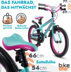BIKESTAR Kinderfahrrad 18 Zoll für Mädchen und Jungen ab 5 Jahre | Kinderrad Urban Jungle | Fahrrad für Kinder | Risikofrei Testen