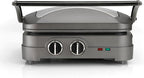 Cuisinart Hot Plate Entertaining Grill & Griddle | XL Elektrischer Plancha Grill, Teppanyaki Grillplatte für zu Hause | Antihaftbeschichtete abnehmbare Platte, 2-Zonen-Temperaturregelung bis zu 260°C