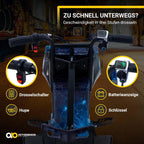 Actionbikes Motors Kinder Elektro Driftscooter | 𝟐𝟓𝟎 Watt Motor - Drift Cart 360°- 3 Geschwindigkeitsstufen - LED-Beleuchtung - Sitz verstellbar - Bluetooth - Drift Kart - Drift Auto (Space Purple)