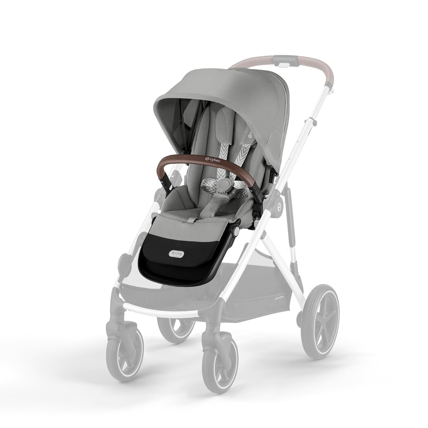 CYBEX Gold Sitzeinheit für Kinderwagen GAZELLE S und e-GAZELLE S, Ab Geburt bis ca. 4 Jahre, Moon Black