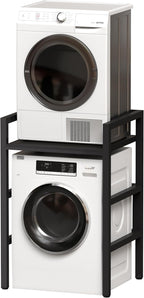 MSFE Regal über Waschmaschine,Höhenverstellbarer Wäschetrocknerständer,Lagerregal über der Waschmaschine, Tragfähigkeit 350 kg,für Waschmaschine und Trockner,73 * 64 * 110cm,Patentiertes Produkt