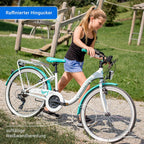 Bergsteiger Atlantis 20, 24 Zoll Kinderfahrrad, geeignet für 6,7, 8, 9, 10, 11 Jahre, StVZO, Shimano Schaltung, Mädchen-Fahrrad mit Dynamo-Licht