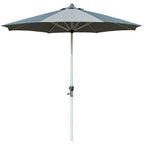 Outsunny Sonnenschirm 2,7 m Dunkelgrau mit Kurbel & UV-Schutz