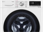 LG F4WV7080, Klasse A, Frontlader-Waschmaschine 8 kg, 1400 U/Min, AI Direct Drive, Wi-Fi, Tiefenreinigung mit Dampf, Große Kapazität, TRIPLE A, Außentür aus Sicherheitsglas, 62 x 60 x 85 cm ꟷ Weiß