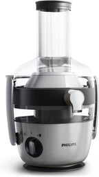 Philips Entsafter – 1100W, 2L, HomeID-Rezepte-App, XXL-Einfüllffnung, QuickClean (HR1921/20), 25 x 43.2 x 29.6 cm, Edelstahl