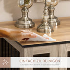 PawHut Hundekäfig Beistelltisch 2-in-1 mit Trennwand verriegelbar