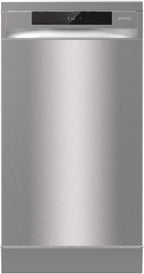 Gorenje GS 541D10 X Freistehender Geschirrspüler / SuperSilent / 11 Maßgedecke / 5 Programme / Programmanzeige / TotalDry / Silber, 45 cm breit
