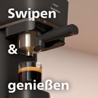 Philips Baristina Espressomaschine - Real Espresso- made simple. Kompakte Kaffeemaschine- Naturweiß mit weißem Siebträger- 16-bar-Pumpendruck- automatisches Mahlwerk- Cafe Crema (BAR300/00)