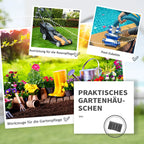 Outsunny Gerätehaus Gartenschuppen wetterfest viel Stauraum Stahl
