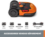 WORX Landroid M WR141E Mhroboter/Akkurasenmher für kleine Grten bis 500 qm/Selbstfahrender Rasenmher für einen sauberen Rasenschnitt, Bunt