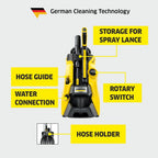 Krcher Hochdruckreiniger K 5 Compact, Druck: max. 145 bar, Durchfluss: max. 500 l/h, Flchenleistung: 40 m/h, Wasserfilter, Gewicht: 12 kg, Hochdruckschlauch und -pistole, Dreckfrser, Strahlrohr