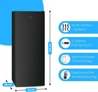 Bomann® Gefrierschrank Nofrost freistehender Tiefkühlschrank 161 L | Total No Frost - nie wieder abtauen - Schnellgefrierfunktion u. MultiAirflow-System | Türanschlag wechselbar | GS 7343 weiß