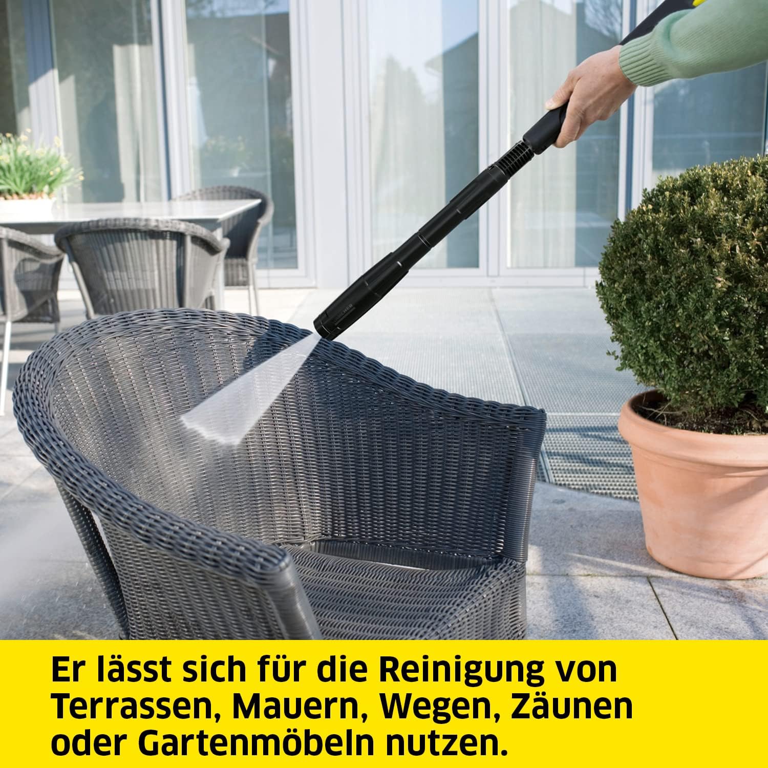 Kärcher Hochdruckreiniger K 7 Premium Power Home, Druck: 180 bar, Durchfluss: 600 l/h, Flächenleistung: 60 m²/h, Leistung: 3.000 W, Schlauchtrommel, mit Pistole, Dreckfräser, Strahlrohr