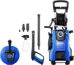 Nilfisk bar Hochdruckreiniger mit Induktionsmotor (inkl. Patio Cleaner Flächenreiniger und rotierende Bürste) E145.4-9 blau