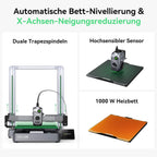 Creality K2 Plus Combo 3D-Drucker, 16-Farben Multimaterial-Druck, 350³mm XXL-Bauraum, Servo-Direktantrieb, Dual-KI-Kameras, Ultra-Leise