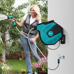 Durhand Gartenschlauchtrommel 15?m mit Multibrause & Frostschutz