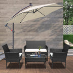 Sonnewelt Polyrattan Sitzgruppe Gartenmbel Set