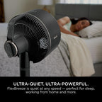Shark FlexBreeze 2-in-1-Ventilator mit hoher Geschwindigkeit, Hybrid-Ventilator mit Kabel und kabellos, für den Innen- und Außenbereich, mit Fernbedienung, Neigung, verstellbar, UV-beständig und