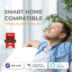 Sensibo Sky, kabellose  e Steuerung für Klimaanlagen. Schnelle & einfache DIY-Installation. Komfort dank energieeffizienter Thermostat-Control-App. Kompatibel mit Google, Alexa & Siri