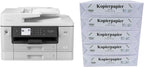 Brother MFC-J6940DW DIN A3 4-in-1 Farbtintenstrahl-Multifunktionsgerät (2 x 250 Blatt Papierkassette, Drucken, scannen, kopieren, faxen), Weiß, Mittel