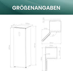 Hisense FV191N4AW2 Gefrierschrank/ TotalNoFrost/ SuperFreeze/ Türalarm/ Multiflow 360°/ BigBox/ 143,4 cm/ Gefrierteil 147 l/ 41 dB/ 205 kWh/Wei