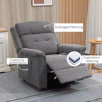 HOMCOM Aufstehsessel elektrisch verstellbar Relaxsessel grau