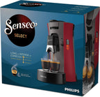 Philips Senseo Select CSA240/20 Kaffeepadmaschine (Kaffeestrkewahl Plus, Memo-Funktion, aus recyceltem Plastik), Schwarz Eco