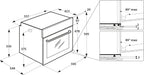 Privileg PBWR6 OH5F IN Einbau-Backofen/ Energieffizienzklasse A/ 71 L/ Hydrolyse-Reinigungsfunktion/ Multifunktions-Umluftbackofen Mit 7 Funktionen/ Edelstahl/ Turn&Go/ Click&Clean