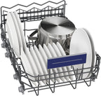 Siemens SR65YX08ME, iQ500 Smarter Geschirrspüler Vollintegriert, 45 cm breit, Besteckschublade, Zeolith, extra leise, aquaStop, automatische Türöffnung nach Programmende, varioSpeed, Innenbeleuchtung