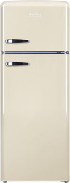 Amica KGC 15632 T Retro Kühl-/Gefrierkombination / Ice Blue (Türkis) / 144cm (H) x 55cm (B) x 62cm (T) / Retro-Design / Kühlschrank mit Gefrierfach