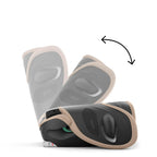 CYBEX Gold Kinder-Autositz Solution G i-Fix, Für Autos mit und ohne ISOFIX, Ab ca. 3 bis 12 Jahre (100 - 150 cm), Ab ca. 15 bis 50 kg, Lava Grey