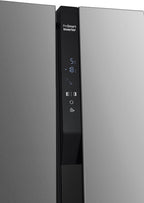Beko GNO5322WDXPN Side-by-Side, Kühlschrank, Gefrierschrank, 532 l Gesamtvolumen, 347 Liter Kühlbereich, 185 Liter Gefrierbereich, Multifunktionsdisplay, NoFrost, Wasserspender, Edelstahl