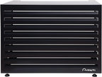 Qventi Abdeckung für Klimaanlage - Anthrazit/Grau - Aluminium - Schutzgitter - Verkleidung - Einfache Montage - Größe S - Außenmaße (LxBxH): 100 x 50 x 75 cm