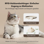 PETLIBRO RFID Futterautomat für Katze, 5G Wi-Fi Automatischer Haustier-Futterspender, Katzen-Futterautomat mit Collar-Tag-Sensor, Automatischer Katzenfutterspender mit App, 1–10 Mahlzeiten, 3L