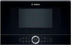Bosch BFL634GB1 Serie 8 Einbau-Mikrowelle, 38 x 60 cm, 900 W, Türanschlag Links, AutoPilot 7 7 Automatikprogramme, Reinigungsunterstützung, TFT-Touchdisplay, LED-Beleuchtung gleichmäßige Ausleuchtung