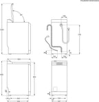 AEG LTR7A71370 Waschmaschine Toplader / Serie 7000 mit ProSteam / ProSteam - Auffrischfunktion / 7,0 kg / Leise / Mengenautomatik / Nachlegefunktion / Wasserstopp / 1300 U/min