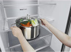 LG GBP62MCNAC Kühl-Gefrierkombi – 384 L, Energieeffizienz A, Total NoFrost, DoorCooling+, niedriger Geräuschpegel, modernes Design in Anthrazit Schwarz, 59,5 x 67,5 x 203 cm