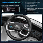 HOMCOM Audi E-tron Kinderauto 12V mit Fernbedienung