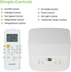 Comfee Mobiles Klimagert Easy Cool 2.0, 7000 BTU 2,0kW, Kühlen&Ventilieren&Entfeuchten, Raumgre bis 68m(25㎡), APP-Steuerung/Alexa/Google Home/IFTTT, Mobile Klimaanlage mit Abluftschlauch