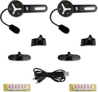 BuddyChat Duo (2er Set) Bluetooth Fahrrad Sport Ski Arbeit Intercom Helm Headset, Freisprechanlage Funkgerät, Gegensprechanlage, DSP-Geräuschunterdrückung, Reichweite bis 1000m