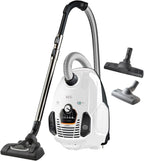 AEG VX7-2-IW-S Staubsauger / 360° drehbare Softrder / nur 69 db(A) / inkl. Zusatzdüsen / Ergo-Handgriff / waschbarer Filter / 650 Watt / 12 m Aktionsradius / neue technische Version / wei