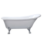 Lykke Badewanne mit Füen Nordic Deluxe 1700x750x730mm, Wei